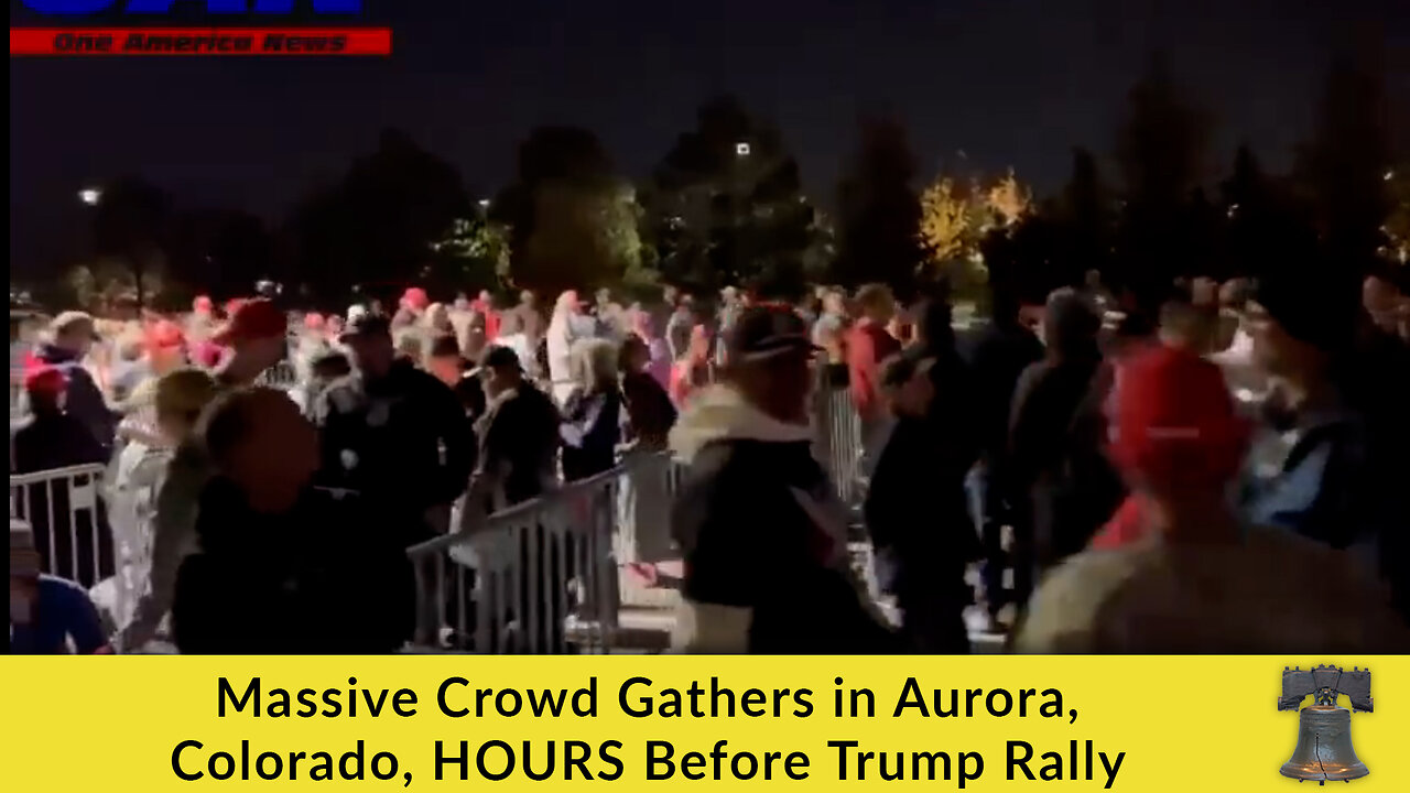 Massive Crowd Gathers in Aurora, Colorado, HOURS Before Trump Rally