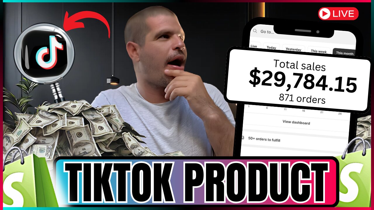 Doing Dropshipping Product Reserach Live To Sell Oon Tiktok Now | Shopify Dropshipping