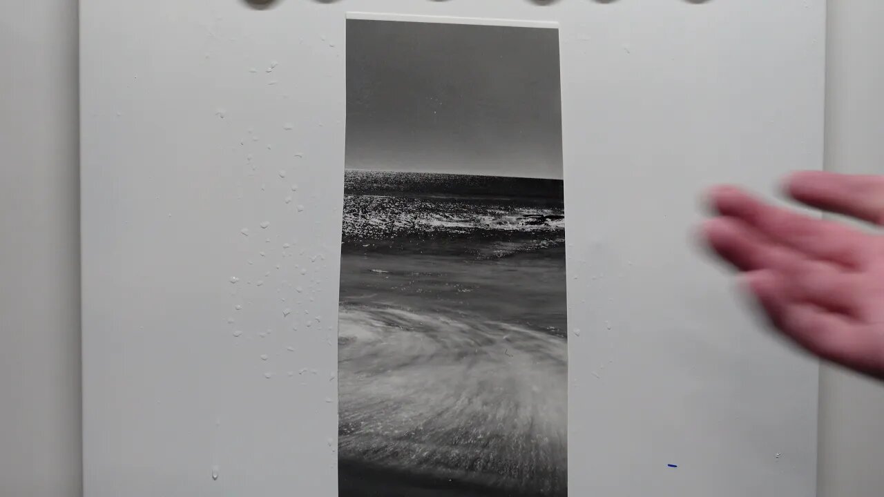 Darkroom print from the beach.