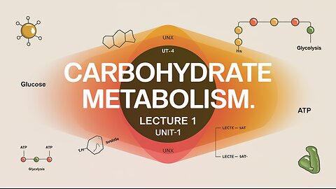 Carbohydrate Metabolism Lecture 1 (UNIT-1)