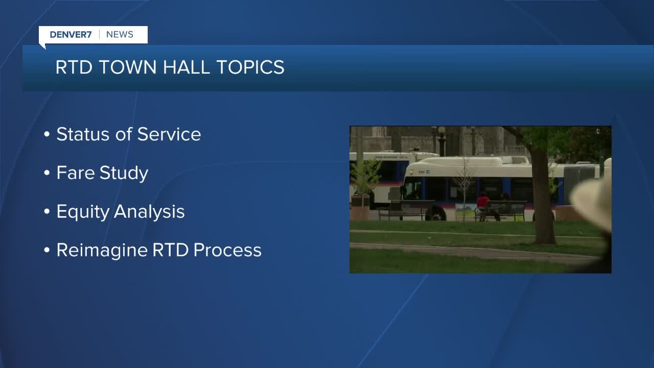 RTD holding telephone town halls