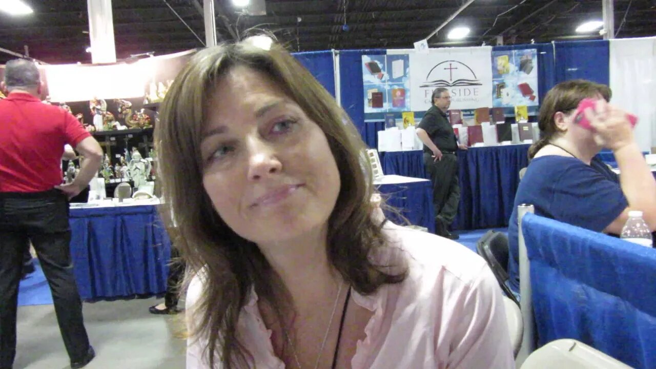 Voices of the Authors Stephanie Landsem at the Catholic Marketing Trade Show