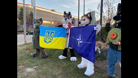 Burning the NATO flag in Bulgaria :)