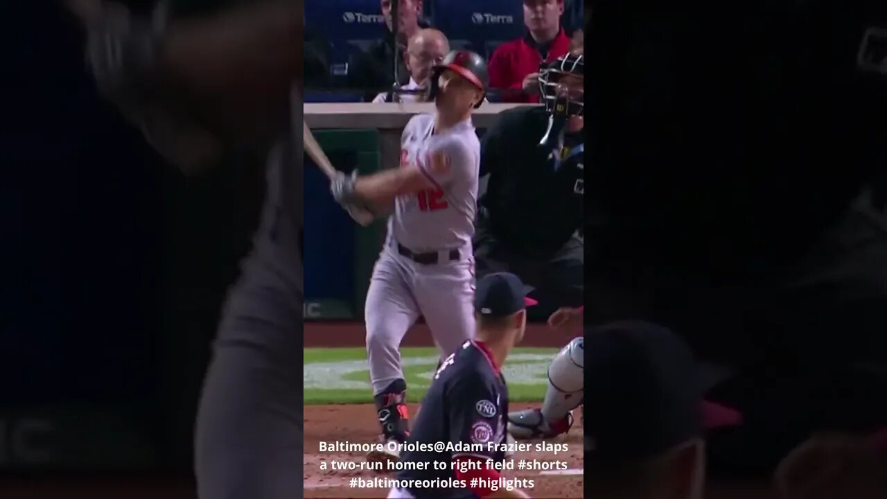 Baltimore Orioles@Adam Frazier slaps a two run homer to right field #shorts #baltimoreorioles