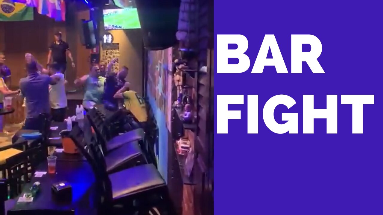 BAR FIGHT AT THE WORLD CUP GAME