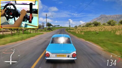 OLD BUT POWERFUL FORD LOTUS CORTINA - FORZA HORIZON 5 - Steering Wheel + Shifter G29