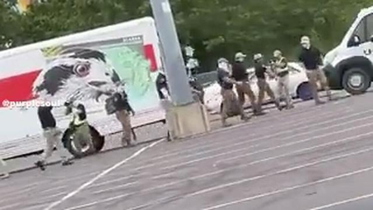 Patriot Front Group seen unloading from a U-Haul truck in Tennessee