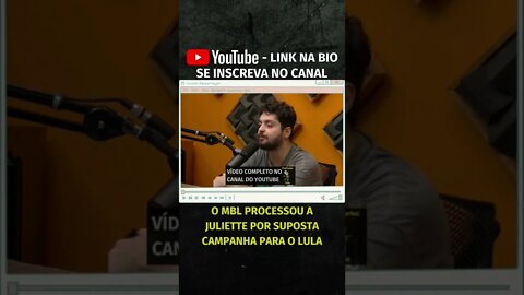 JULIETTE PROCESSADA PELO MBL (vídeo completo no canal) #shorts #juliette #mbl mbl