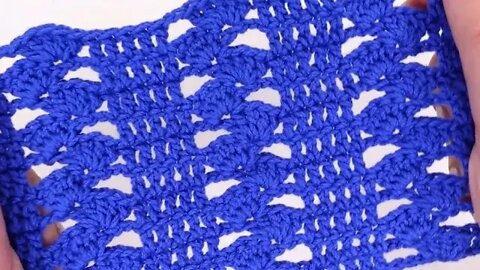 How to crochet block and shell stitch for jacket blanket tutorial by marifu6a