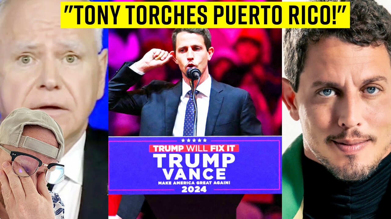 tony hinchcliffe TORCHES Puerto Rico at TRUMP RALLY will KILL TONY Get CANCELED?