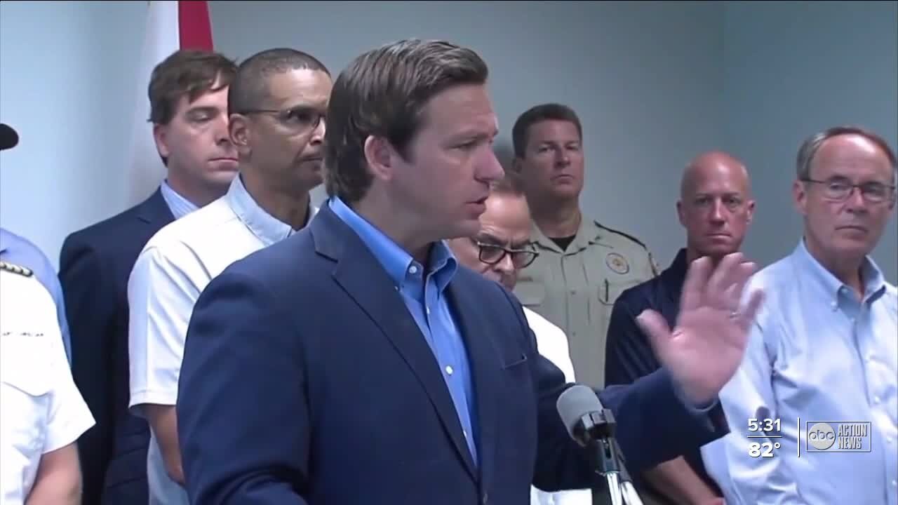 Gov. DeSantis calls covid spike a "seasonal swing"
