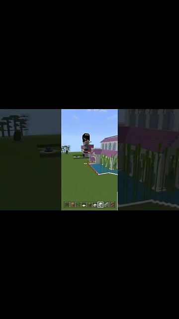 MINECRAFT: CONSTRUÍ A MANSÃO DA BARBIE E KEN #shorts