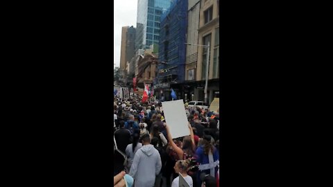Sydney packed to the rafters against covid tyranny,