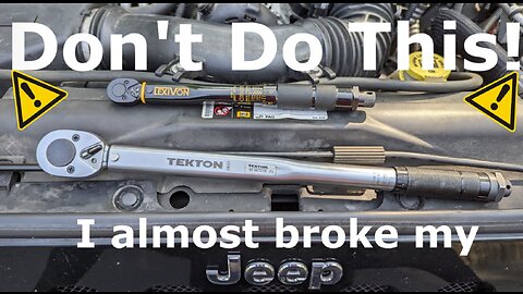 Don't be me, use the right Torque.