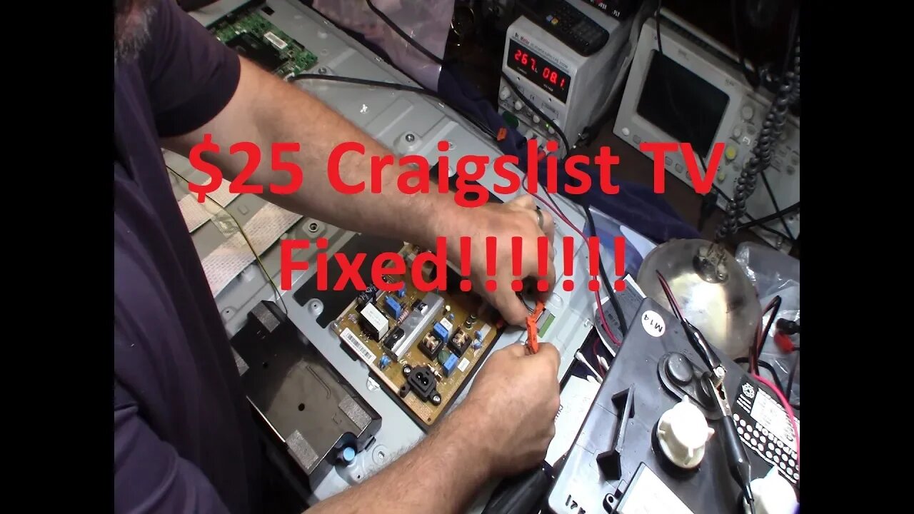 Samsung UHD TV repair standby light on but no power or backlight series 6