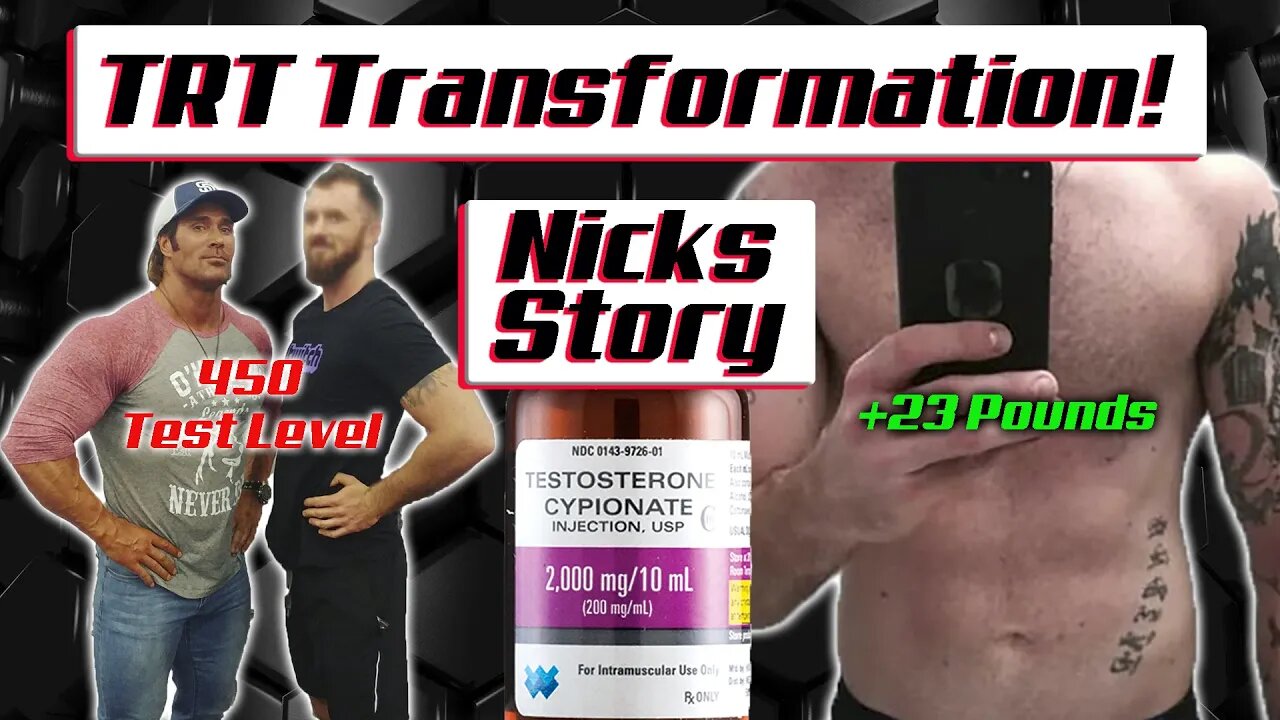 TRT Transformation | Nicks Story | Gained 23 pounds of Muscle!