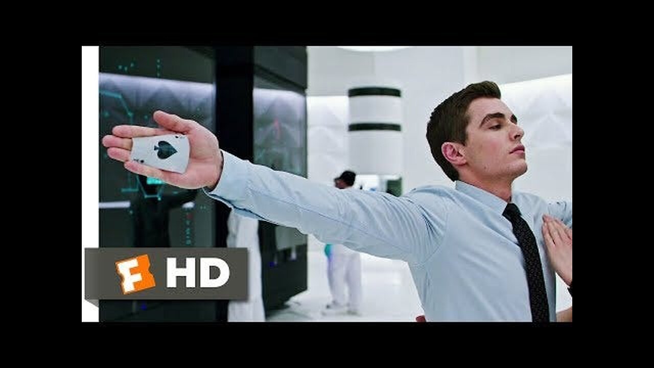 Now You See Me 2 Card Throw Scene HD (2016)