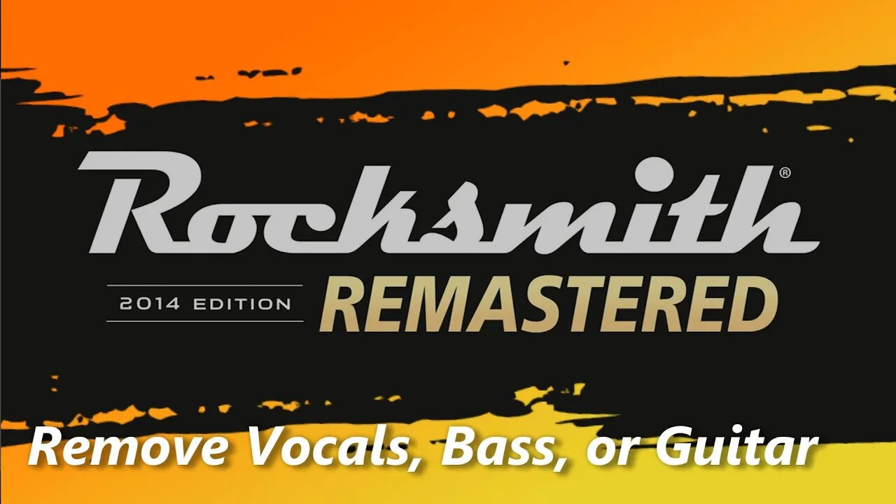 How To Remove Vocals, Bass, or Guitar from Rocksmith 2014 CDLC