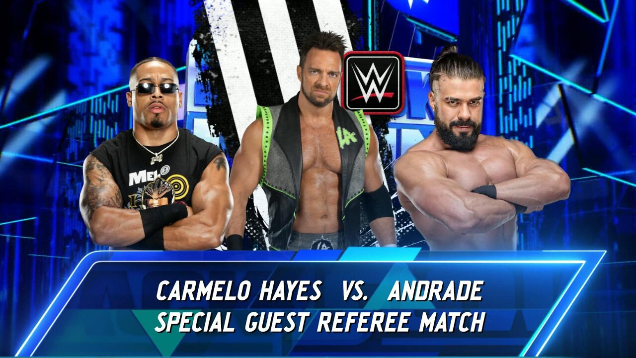 Carmelo Hays vs Andrade with Special guest Referee LA Knight.