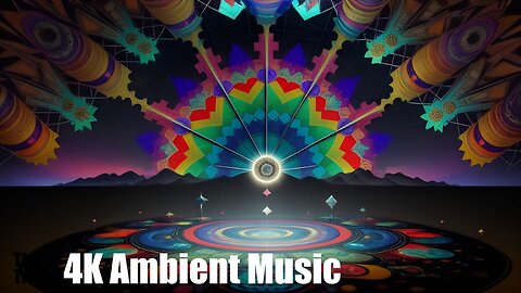 Ambient Music - Annashuwa | (AI) Reactive 3D | Kaleidoscope Visual Meditation 04 Dreamlike