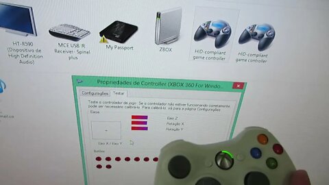 Controlador sem Fio de XBox 360 para Windows com Receptor Novo e Lacrado