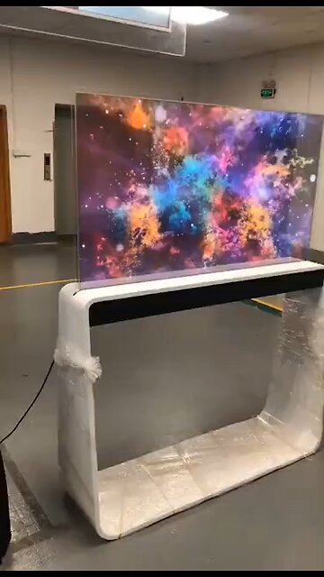 OLED Transparent Video Glass