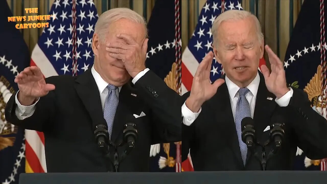 Biden is afraid he's going to get in trouble for taking another question.