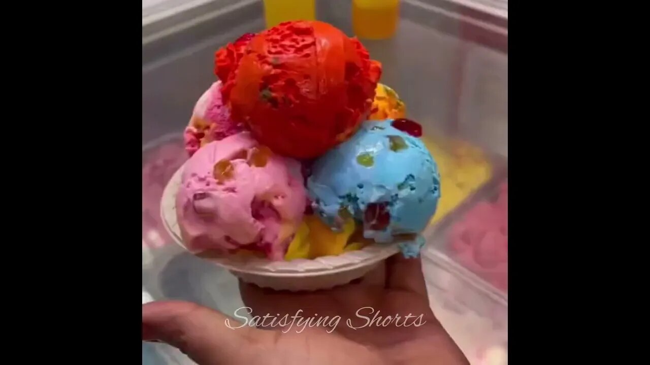 Satisfying 😍 #shorts #trending #viral #try #satisfying #relaxing #icecream #new #youtubeshorts