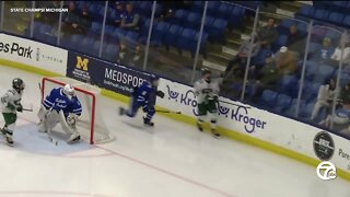 Catholic Central advances to fourth straight hockey state title game