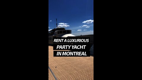 You Can Rent This Luxurious Party Yacht By The Hour In Montreal