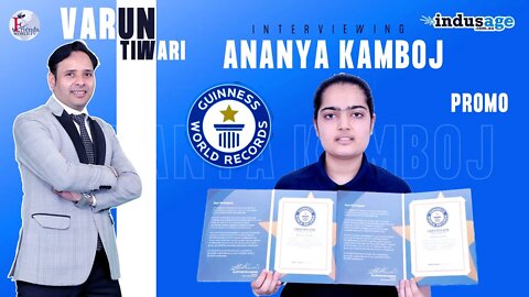 Ananya Kamboj. Three GUINNESS WORLD RECORDS™ Titles | FriendsworldTV