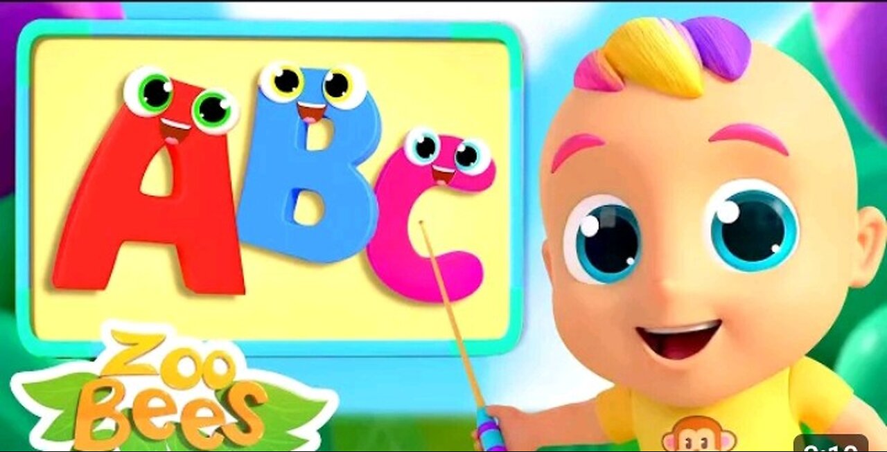 ABC Song / Alphabet Song For Kids/ Nursery Rhymes With Zoobees / Kids Song