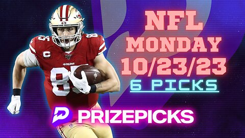 #PRIZEPICKS | 6 PICKS FOR #NFL MONDAY | WEEK 7 | 10/23/2023 | #PROPBETS | #BESTBETS | #FOOTBALL