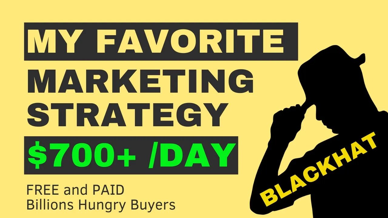 (FREE) My Favorite Marketing Strategy, EARN $700+ Per Day, CPA Marketing, Affiliate Marketing