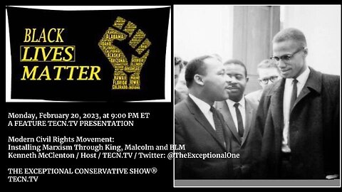 TECN.TV / Modern Civil Rights Movement: Installing Marxism Through King, Malcolm and BLM