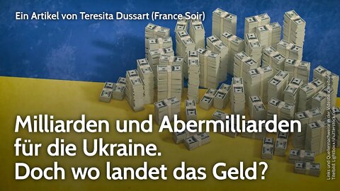 Milliarden und Abermilliarden für die Ukraine. Doch wo landet das Geld? | Teresita Dussart | NDS