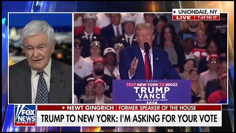 Newt Gingrich: Trump's Political Resolve Strengthened By Assassination Attempts
