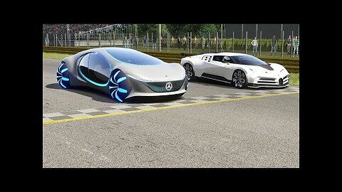 Mercedes-Benz Vision AVTR vs Bugatti Centodieci at Monza Full Course