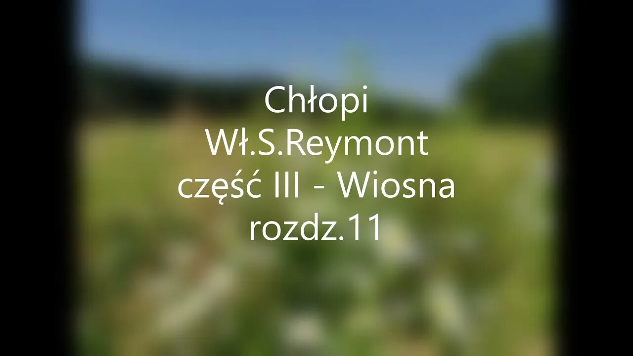 Chłopi -Wł.S.Reymont część III - Wiosna rozdz.11