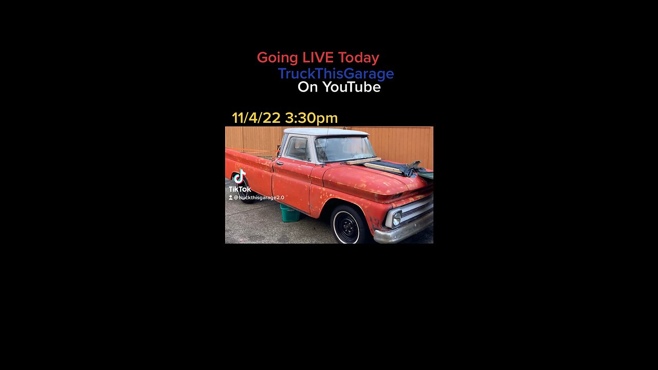 TruckThisGarage “LIVE” 11/4/22 3:30pm