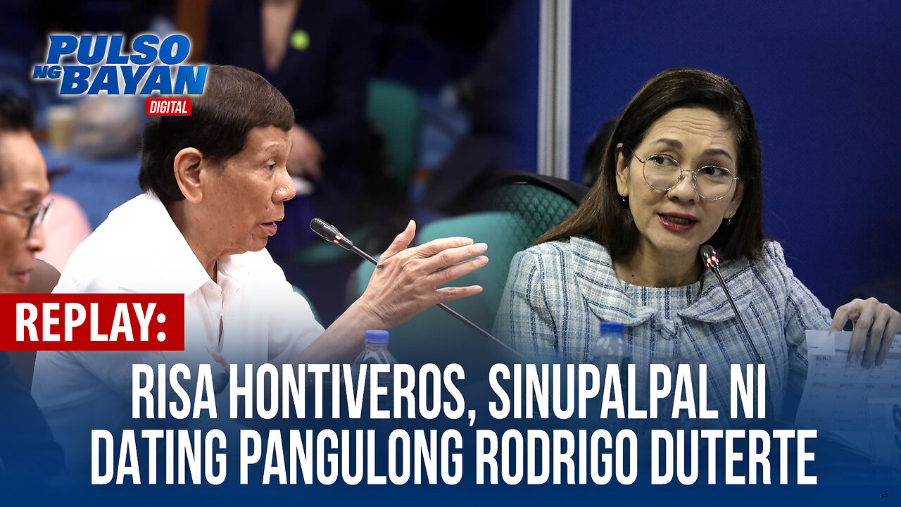 REPLAY | Risa Hontiveros, sinupalpal ni dating Pangulong Rodrigo Duterte | Oct. 29, 2024