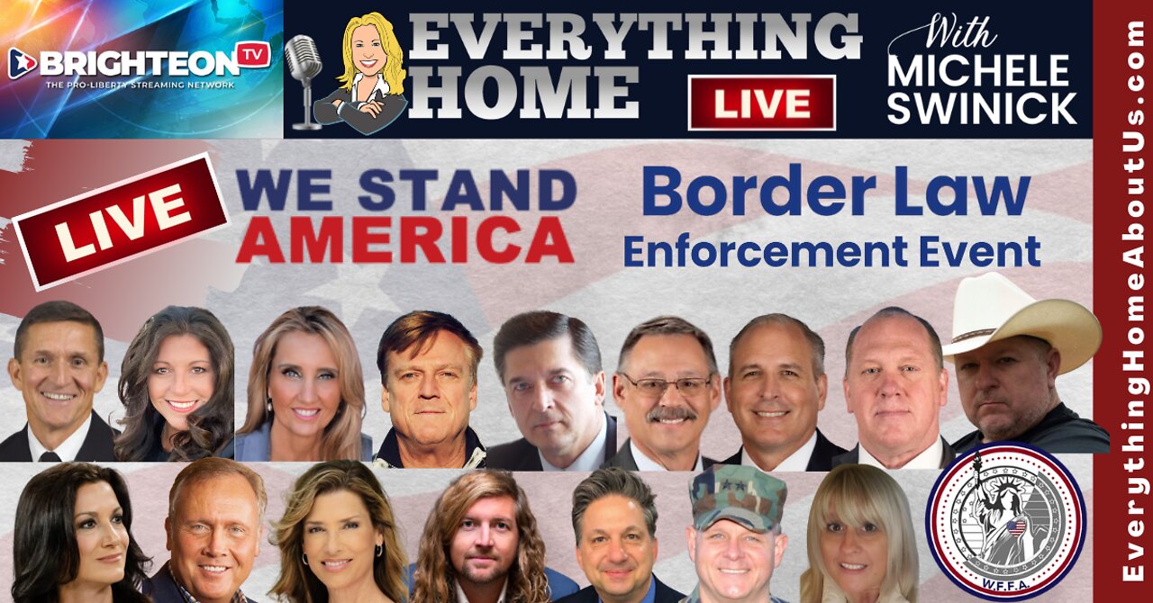 LIVE: We Stand America Event - Border Invasion & Human Trafficking Awareness - General Flynn, Patrick Byrne, Karen Kingston & More!