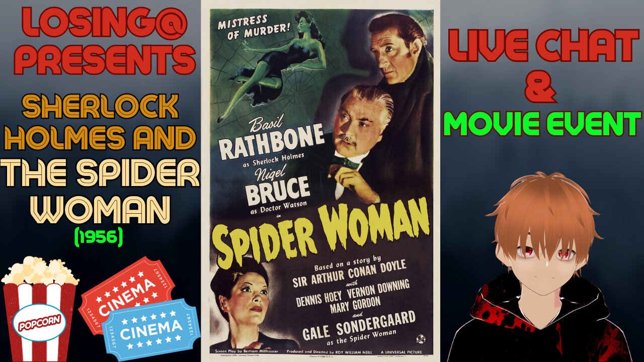 🕵️♂️🕷️ Sherlock Holmes and The Spider Woman (1944) 🎥🔍 | MOVIE SIGN REWATCH!!!