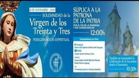 8 de noviembre 2020 - Peregrinación Espiritual por la Fiesta de la Virgen de los Treinta y Tres