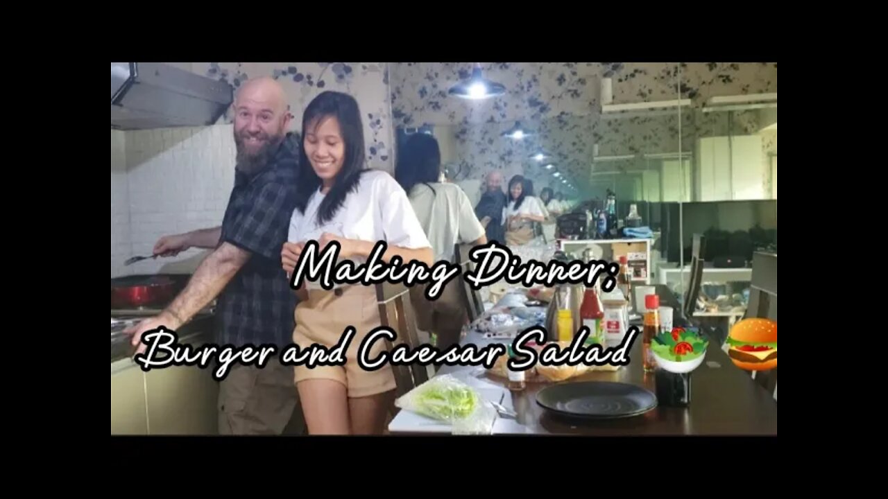 Our Last Day in the City|Make Dinner with Us| Burger and Caesar Salad