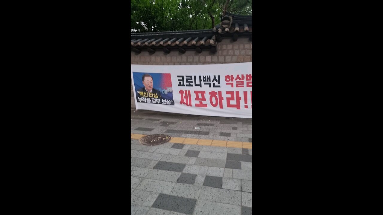 코로나 백신 학살범 문재인 체포하라. 240707