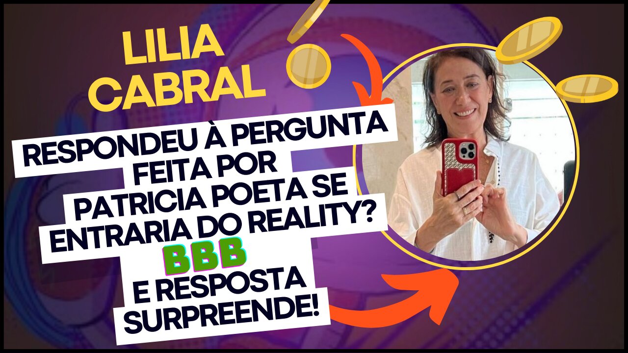 #LiliaCabral, fala à #PatríciaPoeta, se entraria do reality #bbb23 E sua falar surpreendeu os fãs