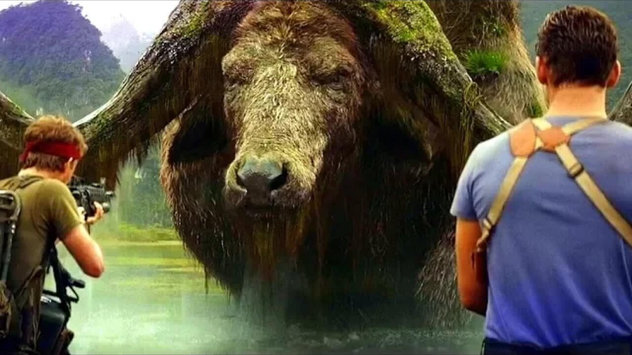 GIANT BUFFALO Scene - Kong - Skull Island (2017) Movie Clip HD