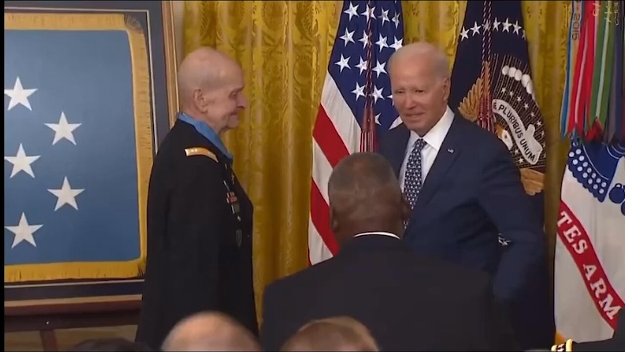 Joe Biden Just Walks Out In The Middle Of The Ceremony 😂😂😂