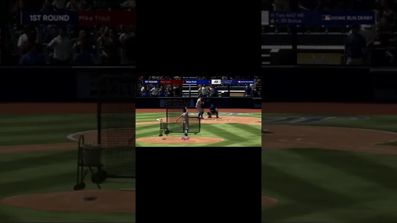 MLB The Show 22 Babe Ruth Homerun Derby #shorts